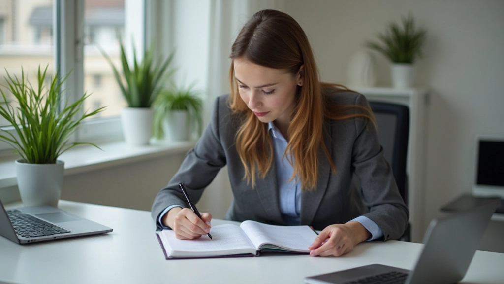Профессиональный снимок рабочего стола с открытой тетрадью для отслеживания расходов и калькулятором
